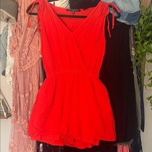 Elegant Red Sleeveless Jumpsuit